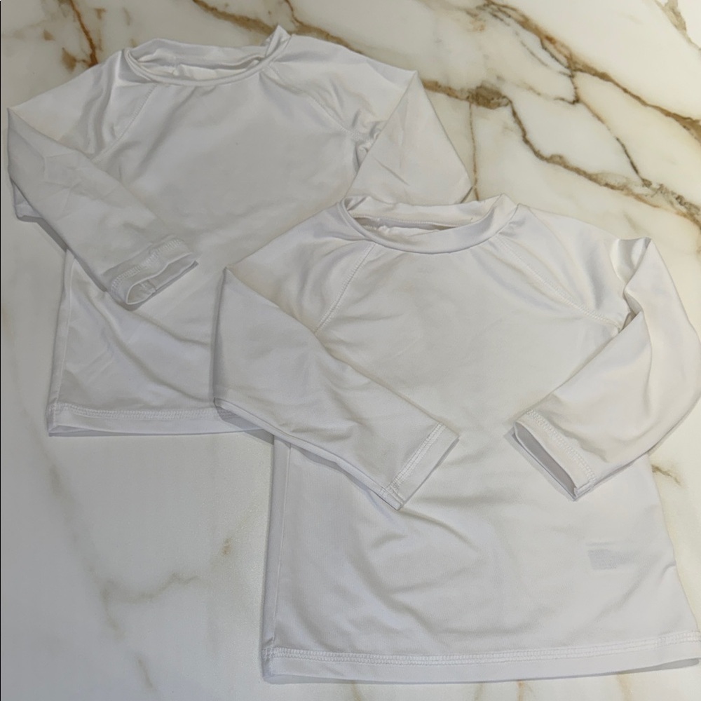 Cat & Jack Rashguard White Shirts